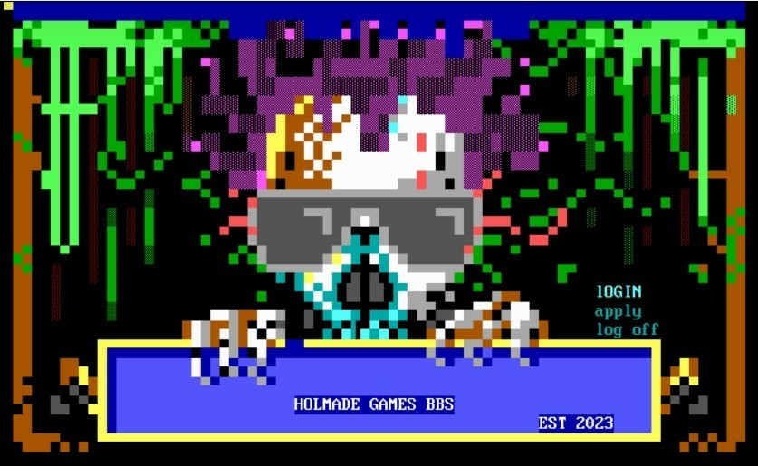 Screenshot of current BBS login screen
